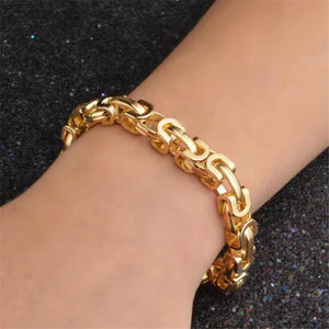 18K Feijaro Bracelet Chain 20CM Men's Domineering 9MM Bracelet