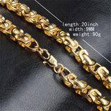 18K Feijaro Bracelet Chain 20CM Men's Domineering 9MM Bracelet