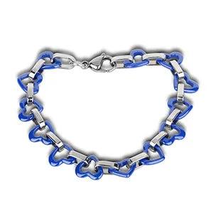 Ocean Ceramic Heart Bangle Bracelet for Women