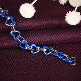 Ocean Ceramic Heart Bangle Bracelet for Women