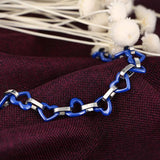 Ocean Ceramic Heart Bangle Bracelet for Women