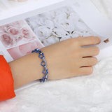 Ocean Ceramic Heart Bangle Bracelet for Women