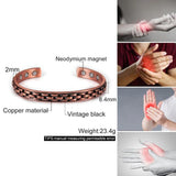 Adjustable Copper Magnetic Bracelet for Women Arthritis Pain Relief