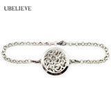 Stainless Steel Essential Oil Diffuser Bracelet Aromatherapy Locket