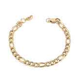 10pcs Stainless Steel 3:1 Chains Bangle Bracelets For DIY Jewelry 20cm
