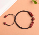 Purple Cinnabar Dragon Head Lucky Bracelet
