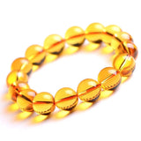 Natural 6A Brazil Citrine Stone Bracelet Lucky Stone Bracelet