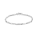 Stainless Steel Rhombic Link Bracelet for Women 2.5mm 4mm