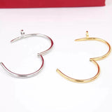 Stainless Steel Nail Bracelet Bangle Cuff Jewelry Gift