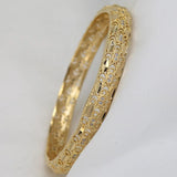 Dubai Bangles For Women Girl rhinestones Jewelry 14k  plated Africa