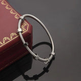 Explosive Six Nail Screw Titanium Steel Bracelet for Couples
