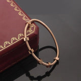 Explosive Six Nail Screw Titanium Steel Bracelet for Couples