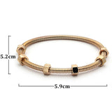 Explosive Six Nail Screw Titanium Steel Bracelet for Couples
