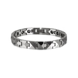 Tungsten Bracelet Men Magnetic Hematite Rose Chain Link