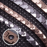 Tungsten Bracelet Men Magnetic Hematite Rose Chain Link