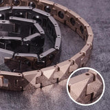 Tungsten Bracelet Men Magnetic Hematite Rose Chain Link