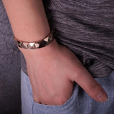Tungsten Bracelet Men Magnetic Hematite Rose Chain Link