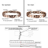 Tungsten Bracelet Men Magnetic Hematite Rose Chain Link