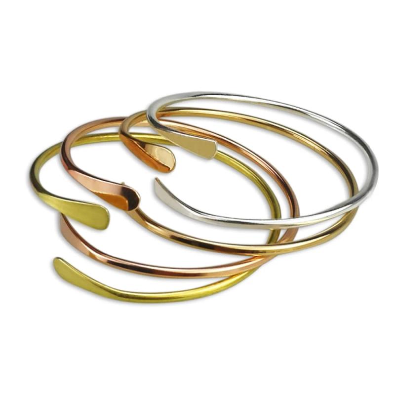 Brass Stacking Bangles Open Cuff Bangles Set of 10 F1671