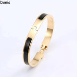 Enamel Titanium Steel Bracelet Letter Bracelet