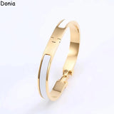 Enamel Titanium Steel Bracelet Letter Bracelet
