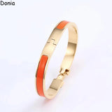 Enamel Titanium Steel Bracelet Letter Bracelet