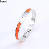 Enamel Titanium Steel Bracelet Letter Bracelet