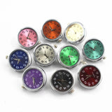 10pcs Glass Watch Snap Buttons Charms DIY Snap Bracelet 18mm/20mm