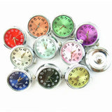 10pcs Glass Watch Snap Buttons Charms DIY Snap Bracelet 18mm/20mm