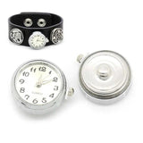 10pcs Glass Watch Snap Buttons Charms DIY Snap Bracelet 18mm/20mm