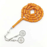 Arabic 33 Resin Beads EID ADHA Muslim Rosary Islamic Orange Bracelet