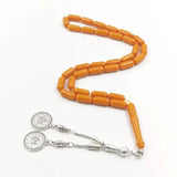 Arabic 33 Resin Beads EID ADHA Muslim Rosary Islamic Orange Bracelet