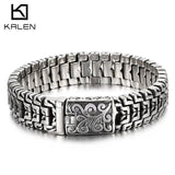 16mm Punk Rock Chain Bracelet Stainless Steel 316L Bike Biker Jewelry