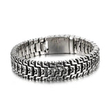 16mm Punk Rock Chain Bracelet Stainless Steel 316L Bike Biker Jewelry