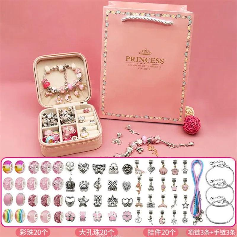 DIY Beaded Bracelet Set With Storage Box Christmas Gift