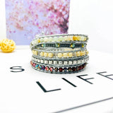 Multicolored King Stone Beaded Winding Bracelet