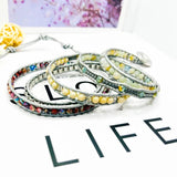 Multicolored King Stone Beaded Winding Bracelet
