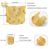 Indian 24k Plated Bangles With Ring For Women