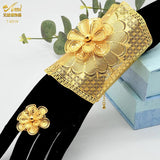 Indian 24k Plated Bangles With Ring For Women