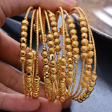 Indian Bead Bangles Set, Africa Bracelets for Women, Birthday Jewelry