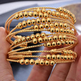 Indian Bead Bangles Set, Africa Bracelets for Women, Birthday Jewelry