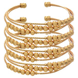 Indian Bead Bangles Set, Africa Bracelets for Women, Birthday Jewelry
