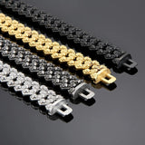 Ghost Head Bone Bracelet Stainless Steel 316L Cuban Chain