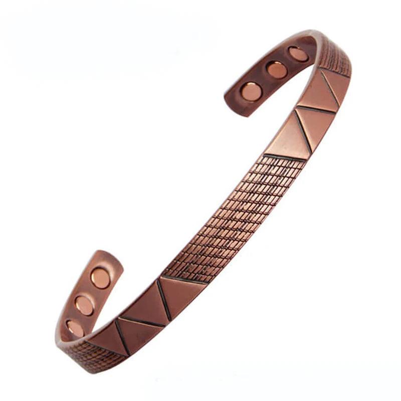 Magnetic Copper Bracelet Rose Magnet Bangle Healing Jewelry