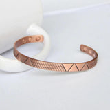 Magnetic Copper Bracelet Rose Magnet Bangle Healing Jewelry
