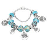 925 Silver Family Tree Bracelet for Safety Chain DIY Snake Chain