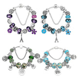 925 Silver Family Tree Bracelet for Safety Chain DIY Snake Chain