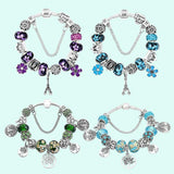 925 Silver Family Tree Bracelet for Safety Chain DIY Snake Chain