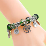 925 Silver Family Tree Bracelet for Safety Chain DIY Snake Chain