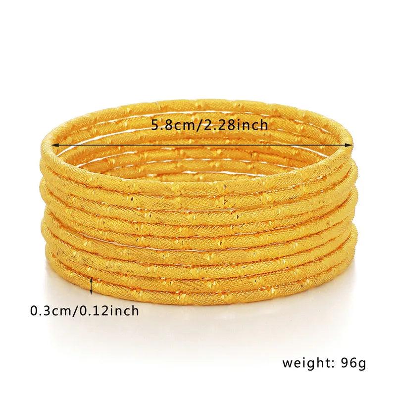 9pcs Bangles Bracelets Sets for Ladies Wedding Party Jewelry MY127